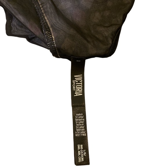 ‘Victoria Sport’  Black & Multicolor Jewel Print Sports-bra/ Size Large/ NWOT! - Picture 6 of 6